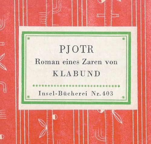 Insel bücherei 403 klabund - insel,