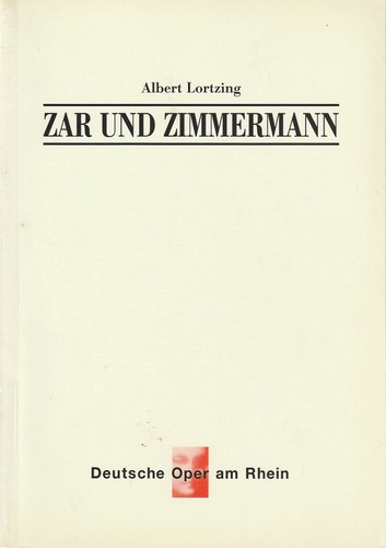 Programmheft albert lortzing - programmheft,
