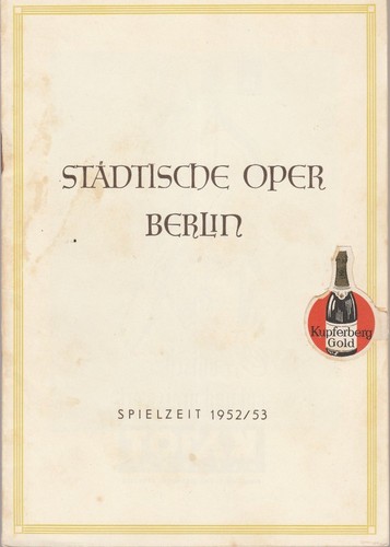 Programmheft albert lortzing - programmheft,