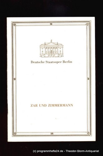 Programmheft albert lortzing - albert,